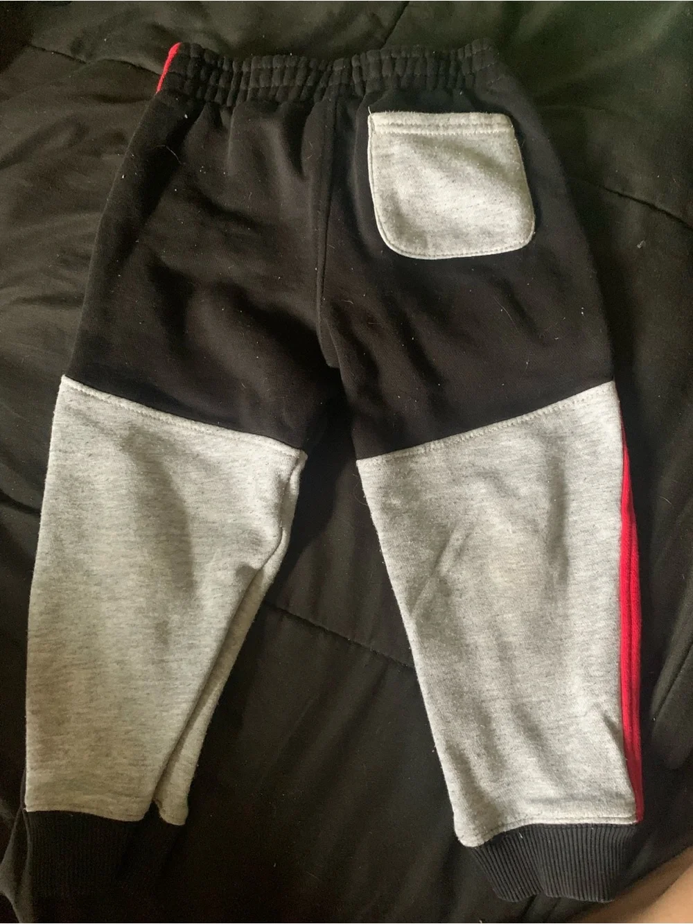 Champion Kids Black, Gray & Red Colorblock Joggers